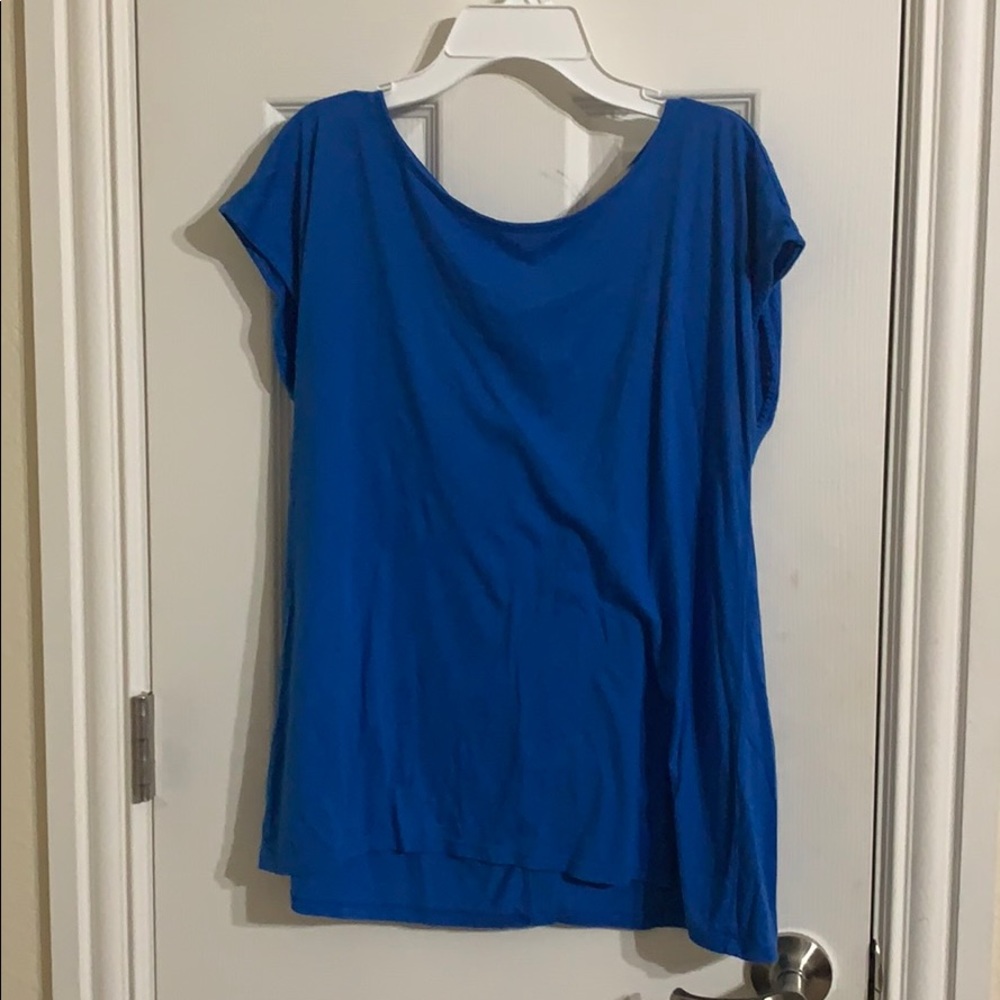 Basic blue top